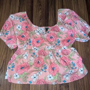 Versona Pink Floral Blouse